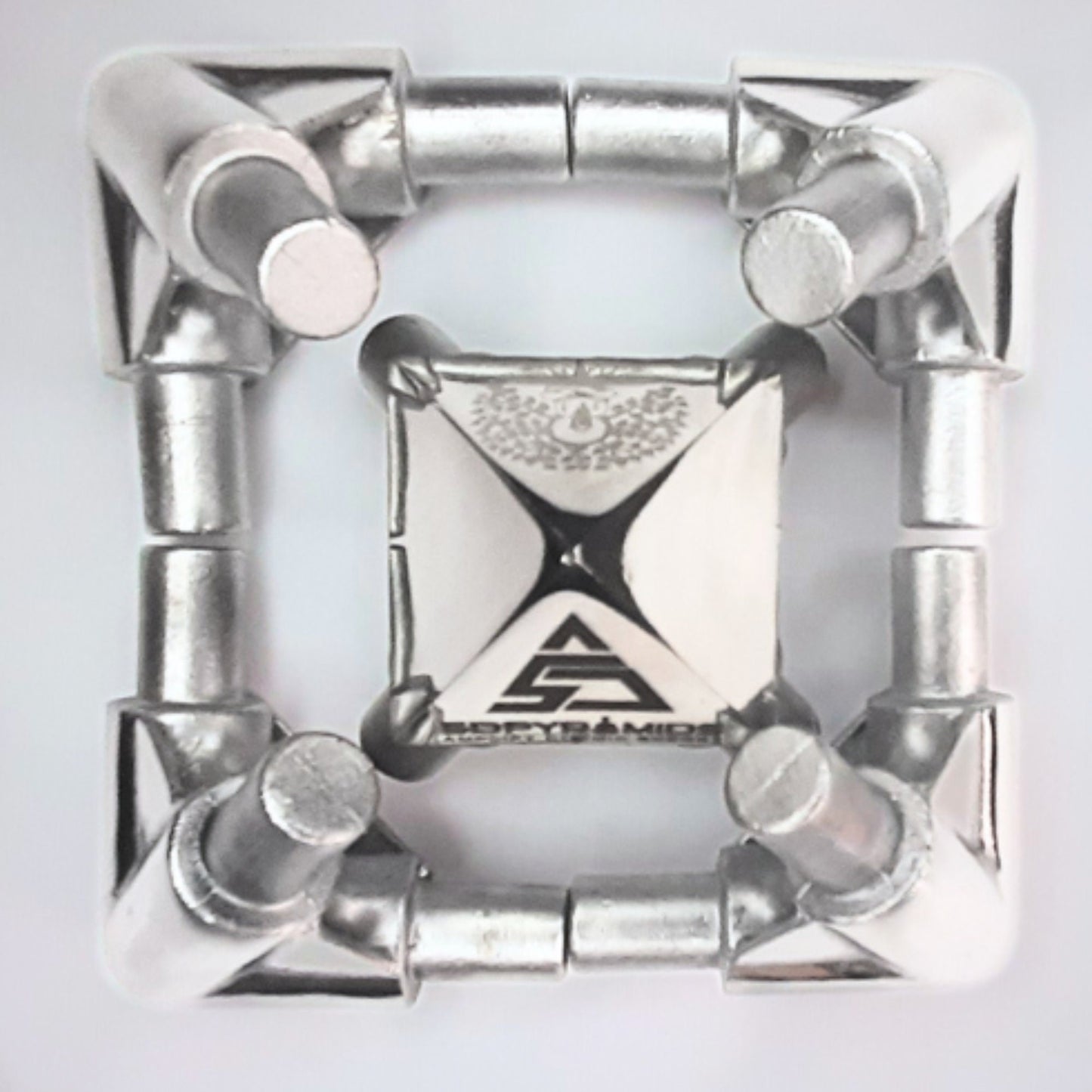 Stainless Steel Giza Pyramid Connectors (OD 12.6 MM) _ (51Degree 51Minutes)