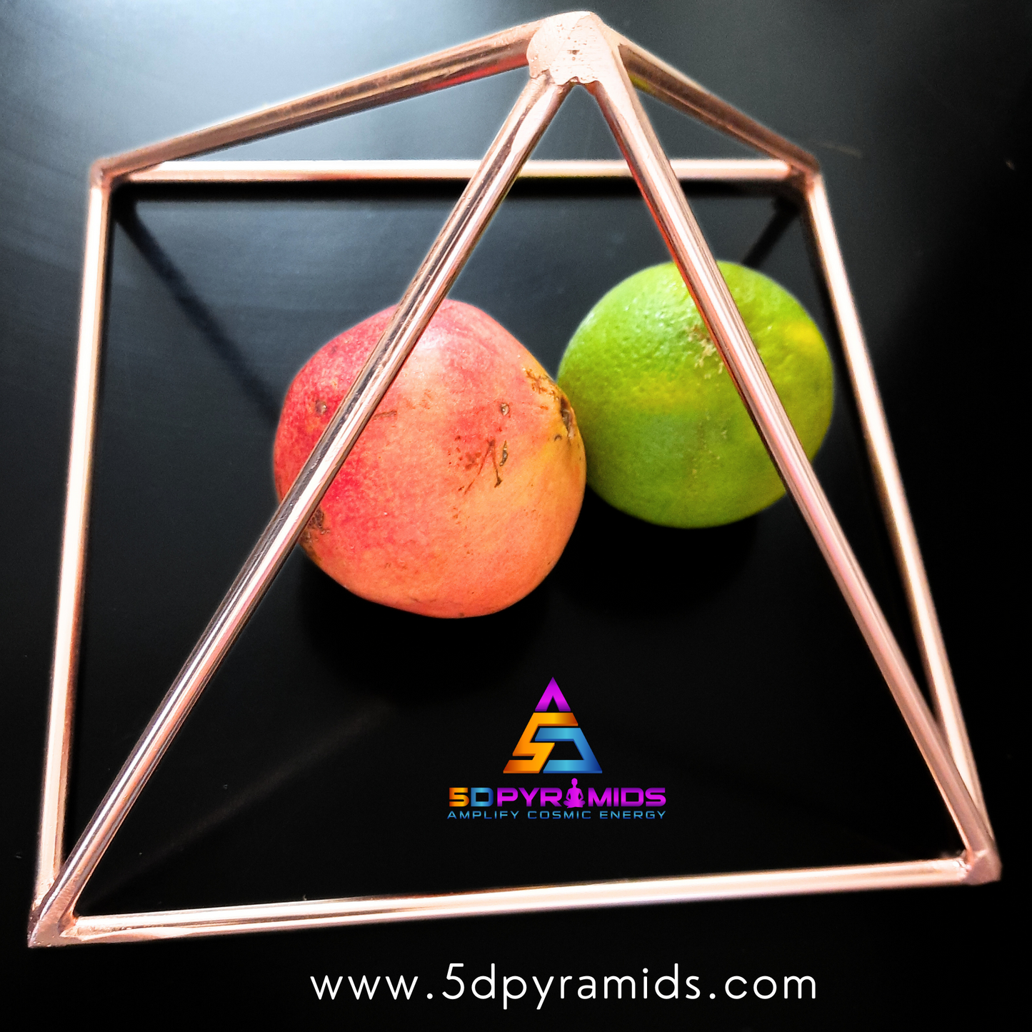 9inch Handmade Pure Copper Healing Pyramid Charger