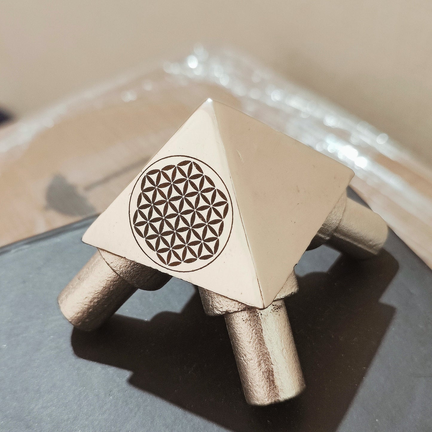 Stainless Steel Giza Pyramid Connectors (OD 12.6 MM) _ (51Degree 51Minutes)
