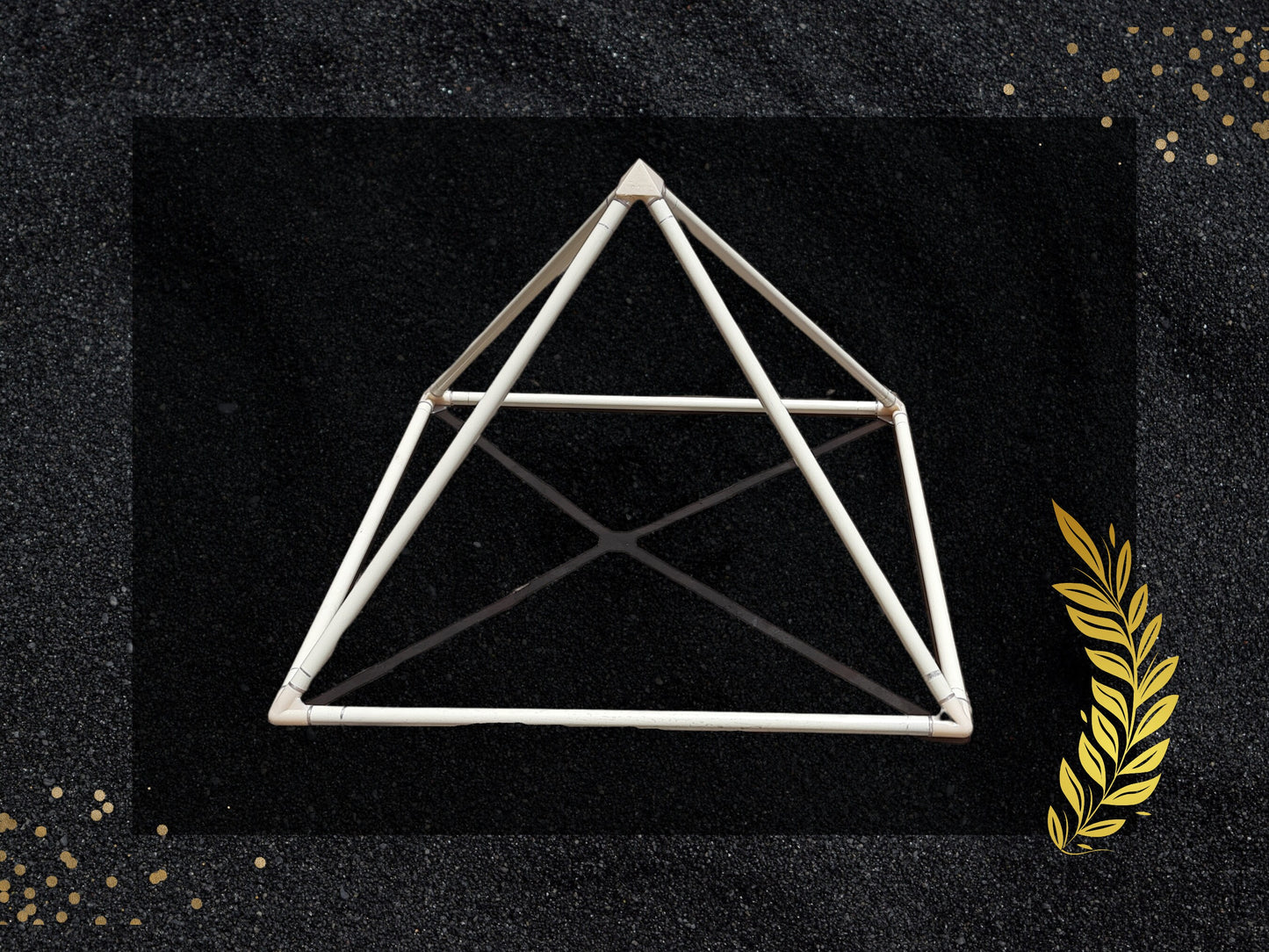 Giza Pyramid  Connectors, Giza Pyramid kit, Pyramids Meditation,  Plastic 12.7 MM ( OD)meditation Pyramid, pyramid corners, Connectors only