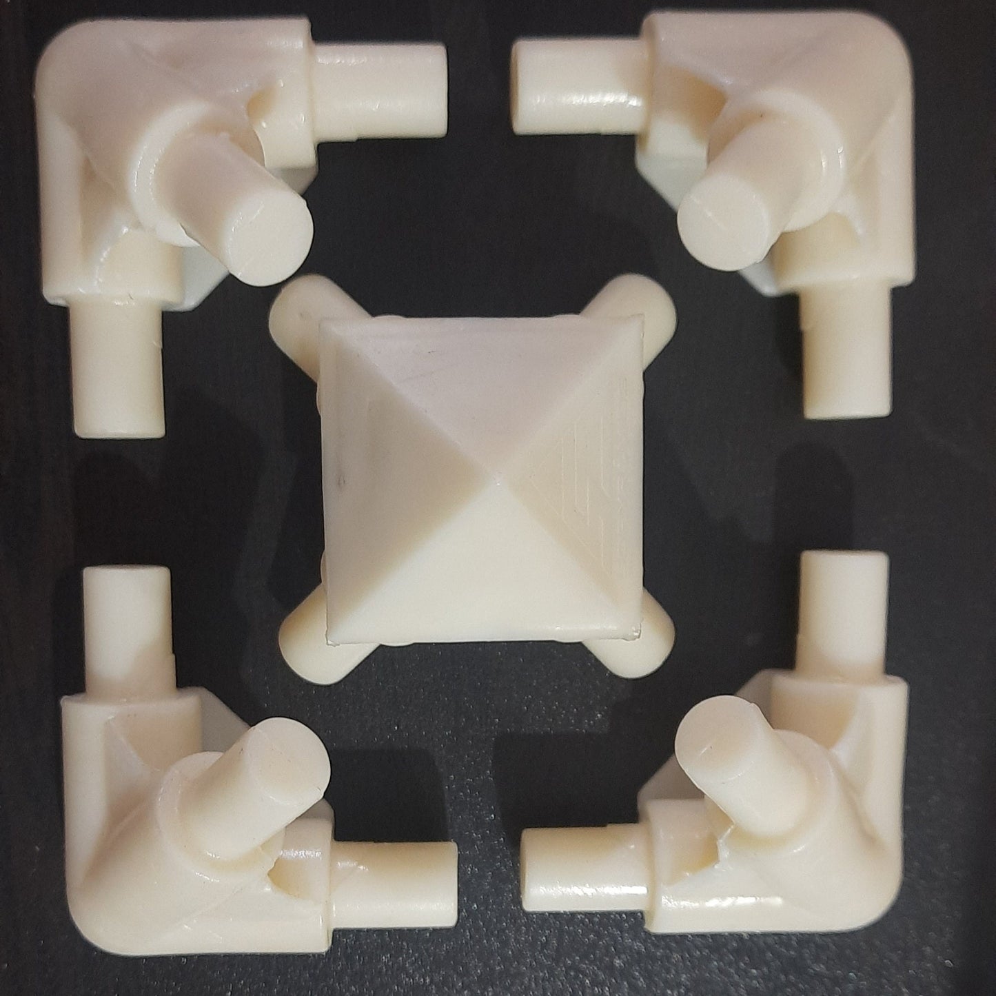 Giza Pyramid  Connectors, Giza Pyramid kit, Pyramids Meditation,  Plastic 12.7 MM ( OD)meditation Pyramid, pyramid corners, Connectors only