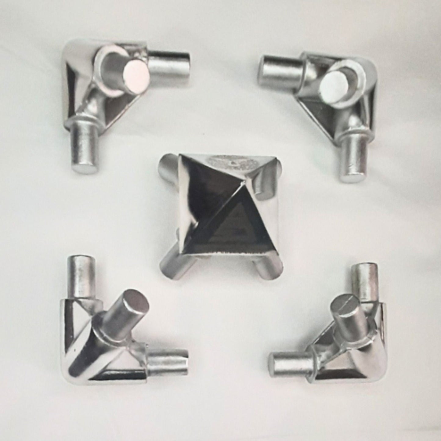 Stainless Steel Giza Pyramid Connectors (OD 12.6 MM) _ (51Degree 51Minutes)