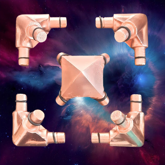 Copper Pyramid KIT USA 1/2 Inch (M Type) ( L TYPE) Europe 1/2 Inch, uk 15mm,Australia Type B Copper Meditation Connectors only Giza pyramid
