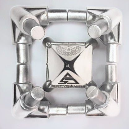 Stainless Steel Giza Pyramid Connectors (OD 12.6 MM) _ (51Degree 51Minutes)