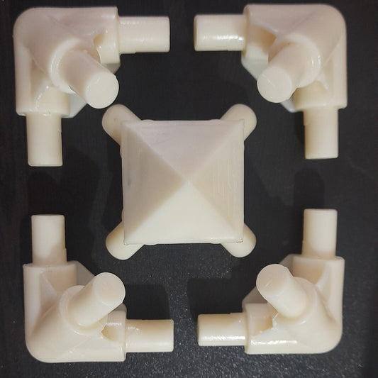 Giza Pyramid  Connectors, Giza Pyramid kit, Pyramids Meditation,  Plastic 12.7 MM ( OD)meditation Pyramid, pyramid corners, Connectors only